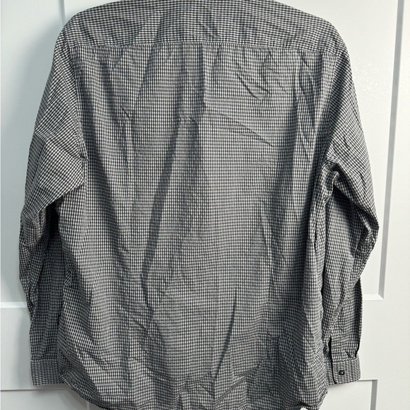 Hugo Boss Men's Regular Fit Lorenzo Button Down Shirt Black and Gray Size XL - Picture 3 of 8